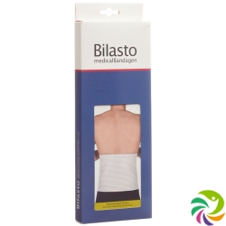 Bilasto abdominal bandage Men S White with Micro-Velcro