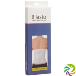 Bilasto abdominal bandage Women S White with Micro-Velcro