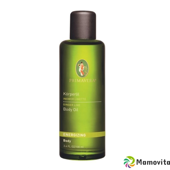 Primavera Energizing Body Oil Ginger Lime 100ml buy online