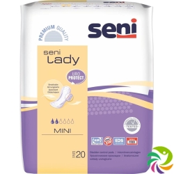 Seni Lady Mini incontinence pads breathable with adhesive strips purple 20 pcs