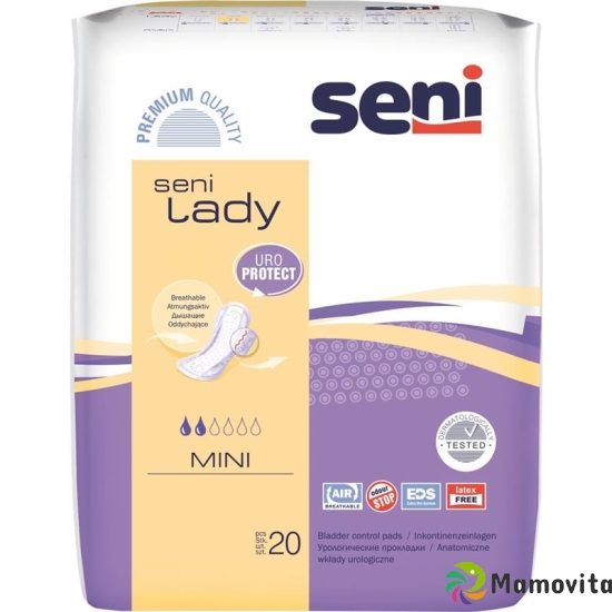 Seni Lady Mini incontinence pads breathable with adhesive strips purple 20 pcs buy online