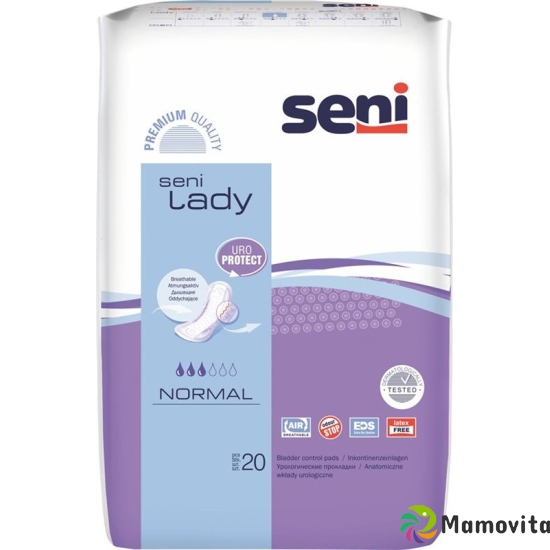 Seni Lady Normal incontinence pads with adhesive strips breathable purple 20 pcs buy online