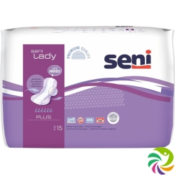 Seni Lady Plus incontinence pads with adhesive strips breathable purple 15 pcs