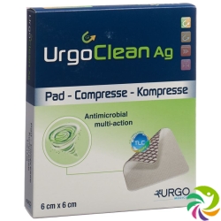 Urgoclean Ag Hydro Polyacryl 6x6cm Haft 10 Stück