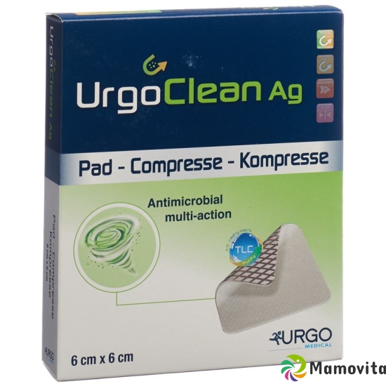 Urgoclean Ag Hydro Polyacryl 6x6cm Haft 10 Stück buy online