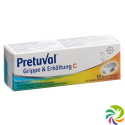 Pretuval flu and cold Brausetabl C 10 pcs