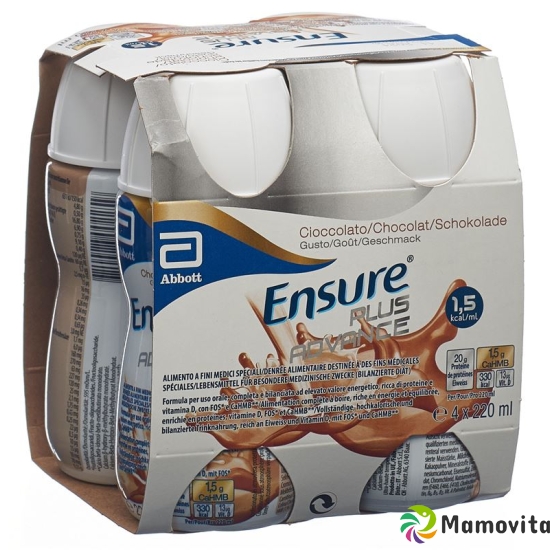 Ensure Plus Advance chocolate 4 x 220 ml buy online