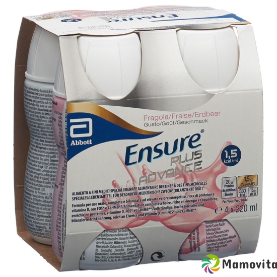 Ensure Plus Advance strawberry 4 x 220 ml buy online