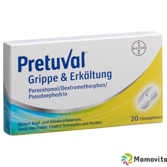 Pretuval flu and cold Filmtabl 20 pcs buy online