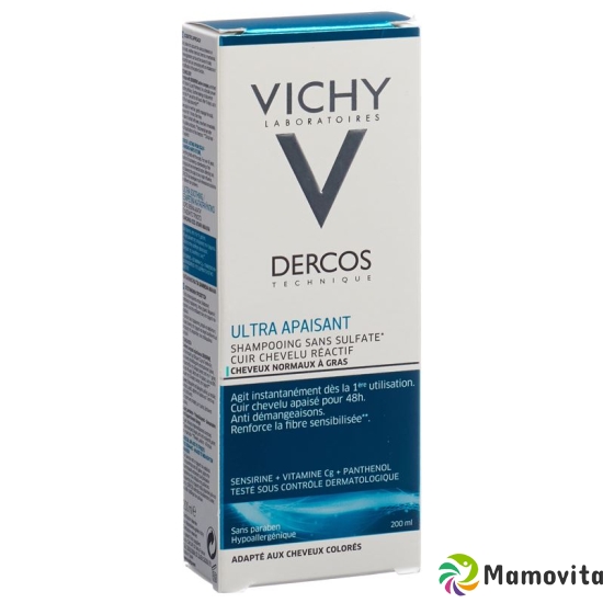 Vichy Dercos Shampooing Ultra-Sensitive Oily scalp french 200 ml buy online