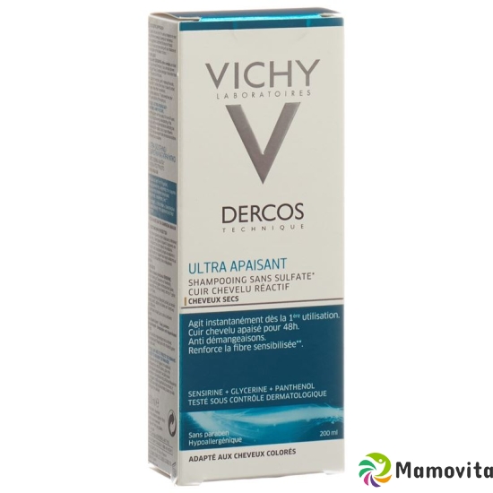 Vichy Dercos Shampooing Ultra-Sensitive dry scalp french 200 ml buy online