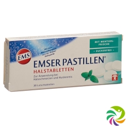 Emser sugar-free with menthol 30 pastilles