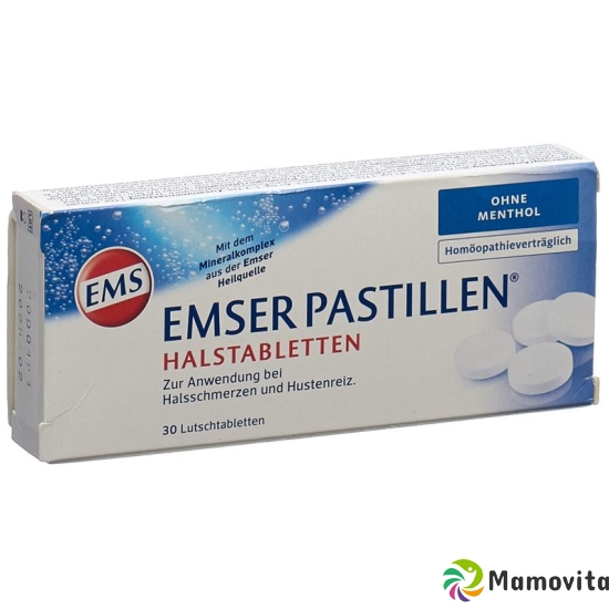 Emser without menthol 30 lozenges buy online