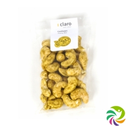 Claro Acaju Cashewnuesse mit Curry Bio Beutel 30g