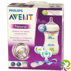 Avent Philips elephant gift set green / blue