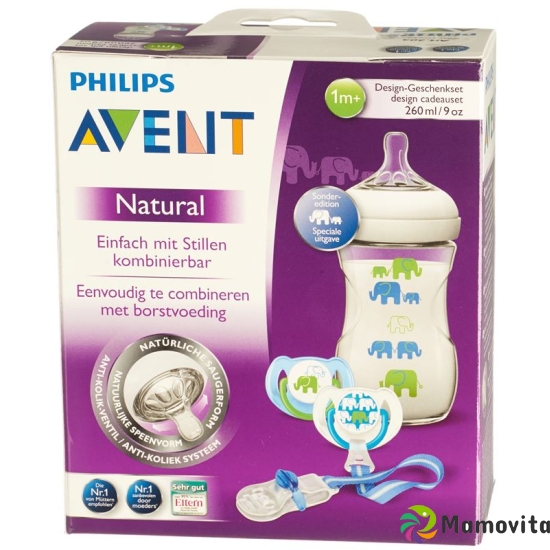 Avent Philips elephant gift set green / blue buy online