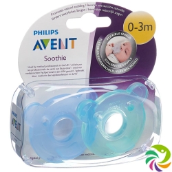 Avent Philips Soothie Nuggi blue / green 0-3 months 2 pcs