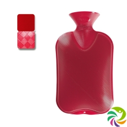 Fashy Wärmflasche 2L Halblamelle Cranberry