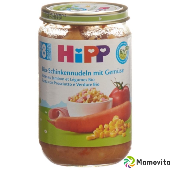 Hipp organic ham noodles with vegetables 8 months (new) 220 g buy online