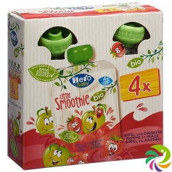 Hero Baby Organic Smoothie Apple Strawberry 4 x 90 g