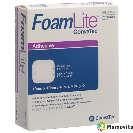 Foam Lite Convatec Silikon-Schaum 10x10cm 10 Stück buy online