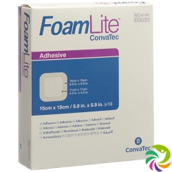 Foam Lite Convatec silicone foam dressing 15x15cm 10 pcs