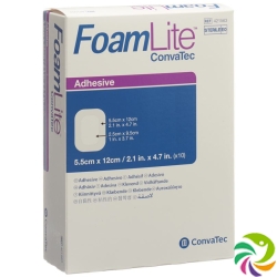 Foam Lite Convatec silicone foam dressing 5.5x12cm 10 pcs