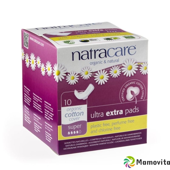 Natracare Sanitary Napkins Wing Ultra Extra Super 10 pieces buy online