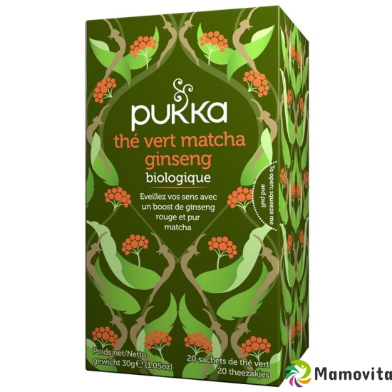 Pukka The Vert Matcha Ginseng The Bio Beutel 20 Stück buy online