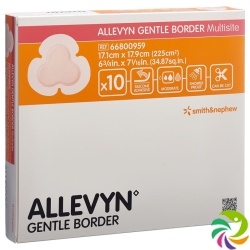 Allevyn Gentle Border Multi Wun 17.1x17.9cm 10 Stück