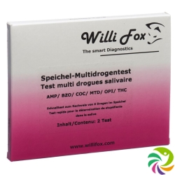 Willi Fox drug test Multi six party drugs saliva 2 pcs