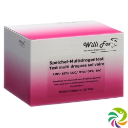 Willi Fox drug test Multi six party drugs saliva 10 pcs