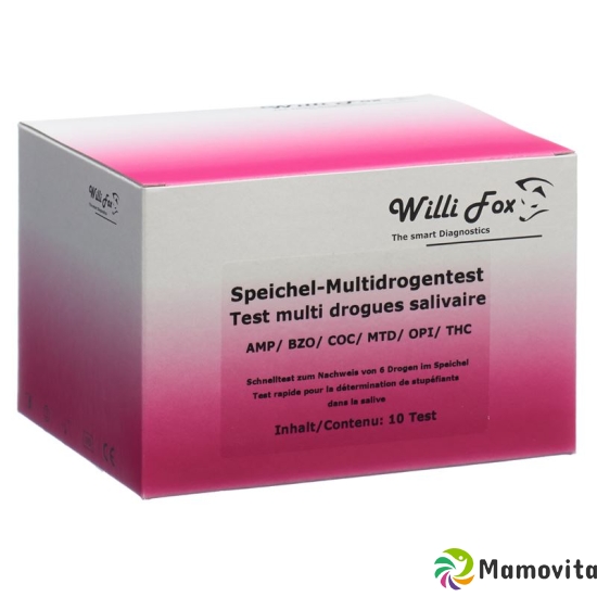 Willi Fox drug test Multi six party drugs saliva 10 pcs buy online