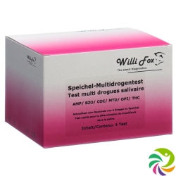 Willi Fox drug test Multi six party drugs saliva 4 pcs