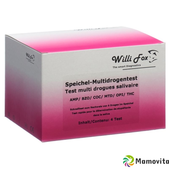 Willi Fox drug test Multi six party drugs saliva 4 pcs buy online