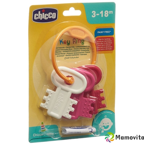 Chicco Schluesselbeissring Pink 3m+ buy online