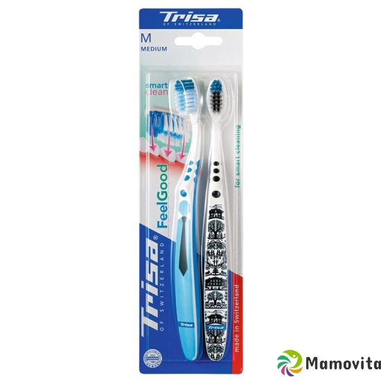 Trisa Feelgood Smart Clean Toothbrush Duo Medium buy online