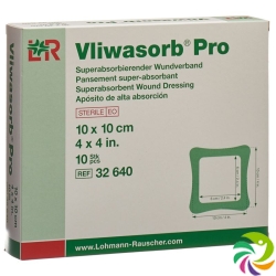 Vliwasorb Pro Wundverband 10x10cm 10 Stück