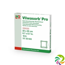 Vliwasorb Pro Wundverband 22x22cm 10 Stück