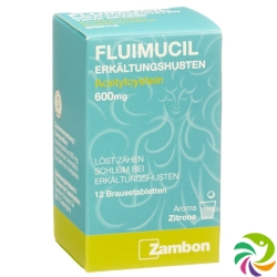 Fluimucil Erkältungshust Brausetabletten 600mg 12 Stück