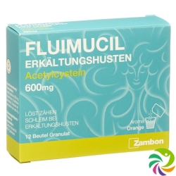 Fluimucil Erkältungshusten Granulat 600mg 12 Stück