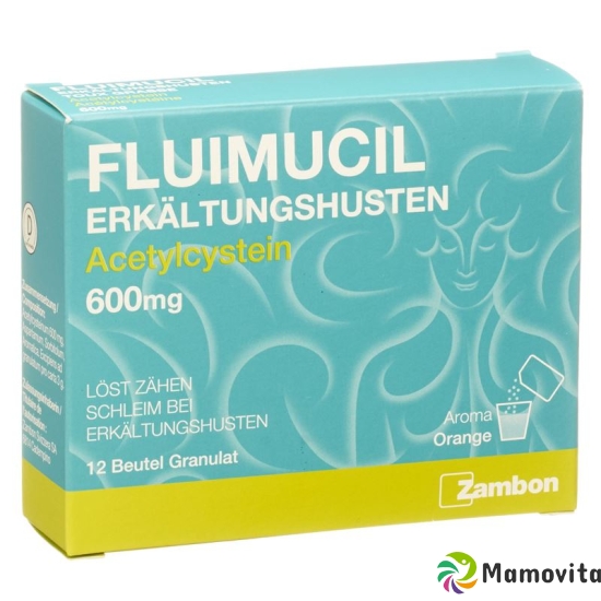 Fluimucil Erkältungshusten Granulat 600mg 12 Stück buy online