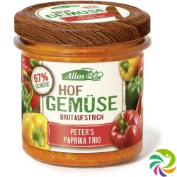 Allos Brotaufstrich Paprika Trio Bio 135g