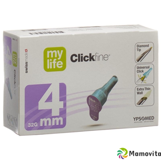 Mylife Clickfine Pen Nadeln 4mm 32g (pi) 100 Stück buy online