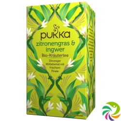 Pukka Zitronengras & Ingwer Tee Bio Beutel 20 Stück