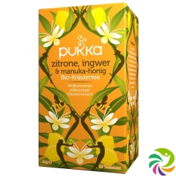 Pukka Zitrone, Ingwer & Manuka-Honig Tee Bio (neu) Beutel 20 Stück