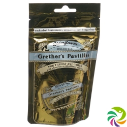 Grethers Elderflower Pastillen ohne Zucker Refill Beutel 100g