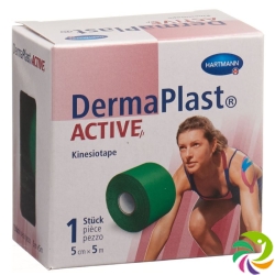 Dermaplast Active Kinesiotape 5cm x 5m Grün