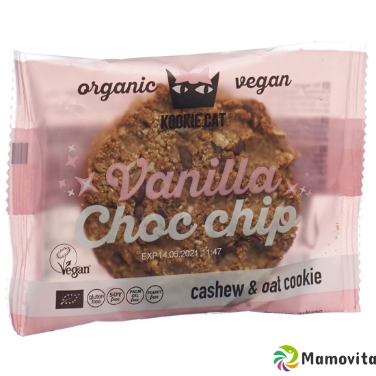 Kookie Cat Vanilla Choc Chip Cookie 50g buy online