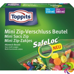 Toppits Mini Zip Verschlussbeutel 40 Stück